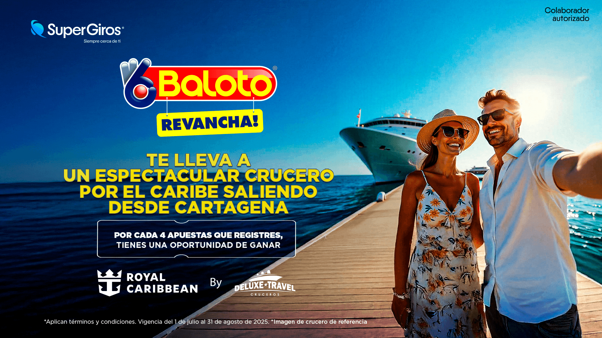 ¡Baloto Revancha te lleva a un crucero por el Caribe con todo incluido! ¿Te imaginas recorrer el Caribe en un crucero de lujo con todo pago