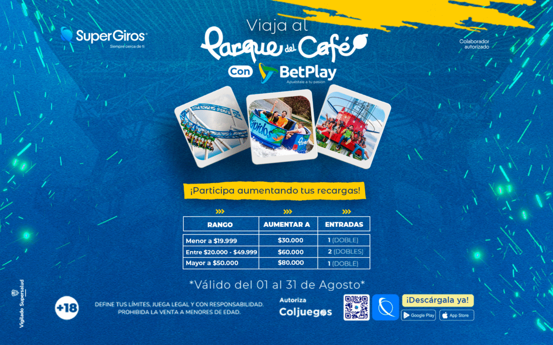 Viaja al parque del café con Betplay