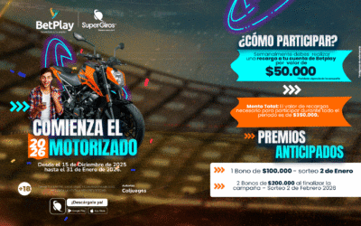 Comienza el 2026 Motorizado con Betplay