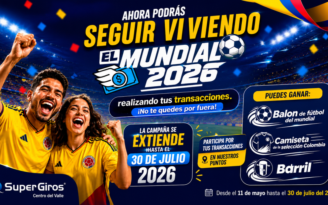 Vive el Mundial 2026 con SuperGiros